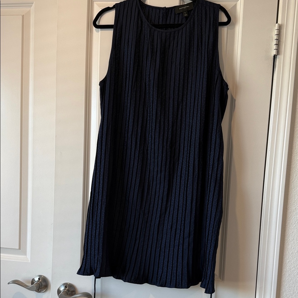 Banana Republic Dark Blue Textured Mini Dress